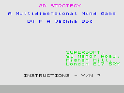 3D Strategy - Intro (1983)(Quicksilva)